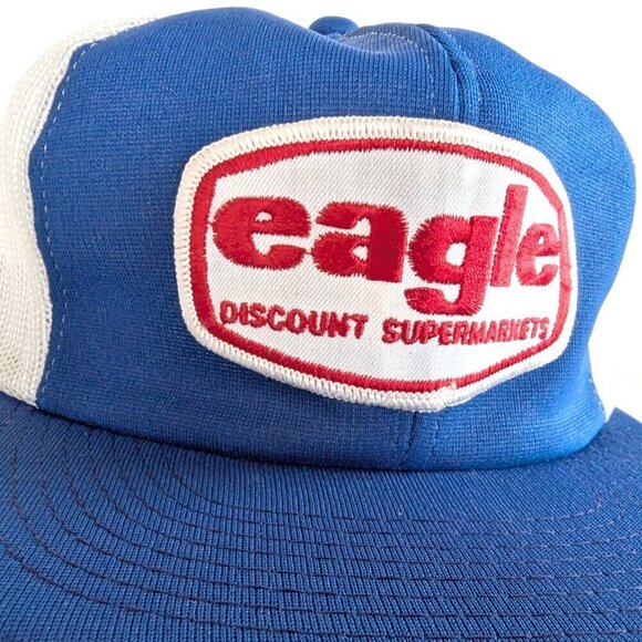 Vintage Snapback Advertising Hat for Eagle Supermarket Twill Embroidery Logo - Picture 3 of 7